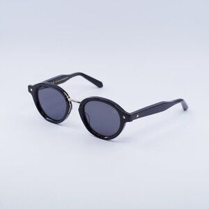 Valentino ESSENTIAL-IV VLS-132A Sunglasses Black Round Frame, Grey Lenses